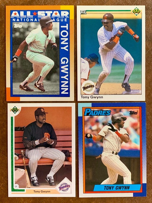 1990 Topps - All-Star #403 Tony Gwynn + 3 other Tony Gwynn Cards