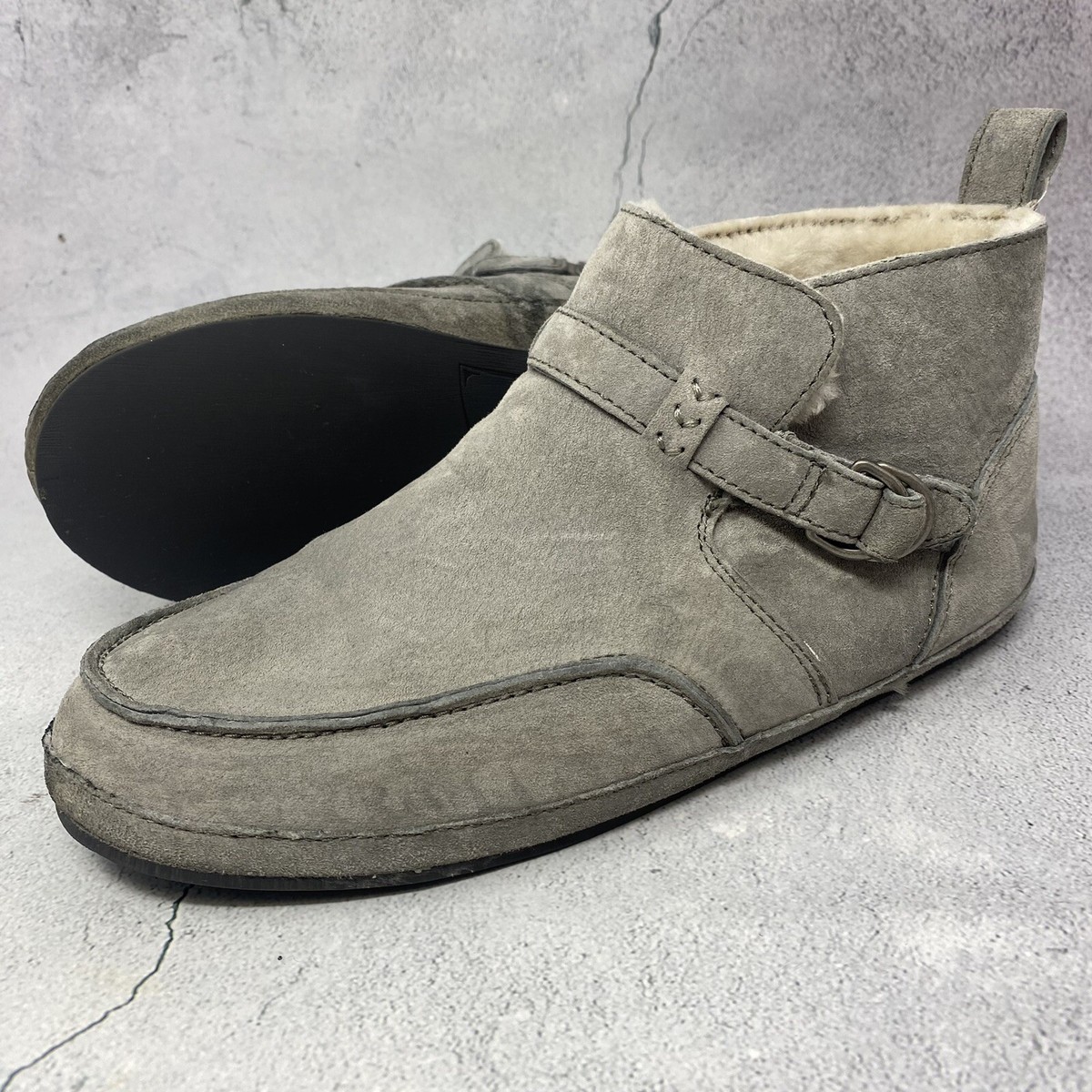 Olukai Ola Hou OluKai Womens Sz M Ola Hou Shearling Gray