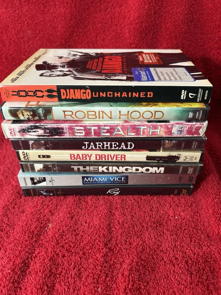 Jamie Foxx 8 DVD Lot Django Unchained Baby Driver Robin Hood Jarhead Stealth Ray - Image 2 of 4