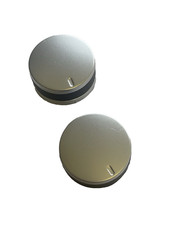 x2 GENUINE LAMONA OVEN HOB COOKER KNOB SWITCH SILVER BLACK LAM1001 / LAM1211