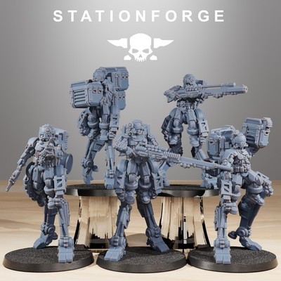 Scavengers Wayfarers v2 Grimdark 3D Printed Miniatures Station Forge 16k