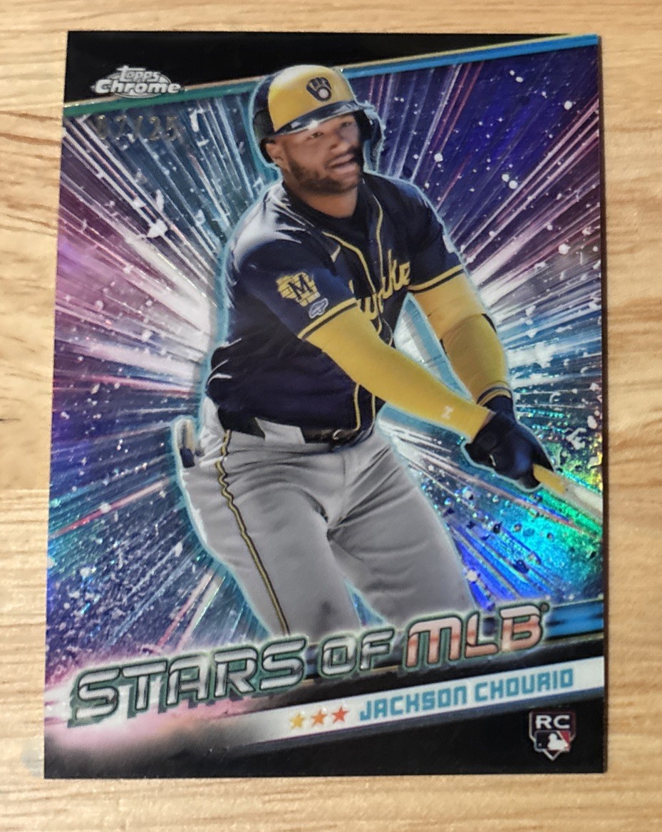 2024 Topps Update Series - Stars of Mlb Jackson Chourio #SMLB-84 Black /25 (RC)