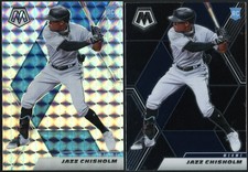 2021 Panini Mosaic Jazz Chisholm RC #243 Silver Mosaic & Base - PAIR