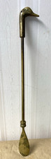 Vintage Antique Solid Brass Goose Head Shoehorn 18"