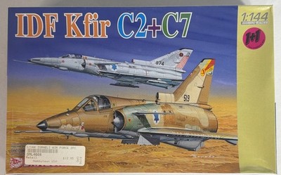 Dragon 1/144 IDF Kfir C2 & C7 Twin Model Kit 4608 New Sealed Fighter Jets