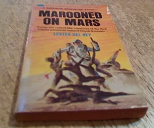 GOOD-Marooned on Mars by Lester Del Rey - Vintage PB Book 1st Printing