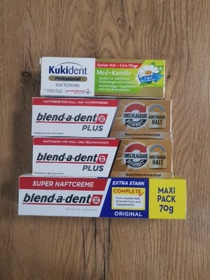 Haftcreme 4 Tuben Blend-a-dent Kukident