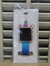 NEW Girls Justice Unicorn Watch Ombre Rainbow LED