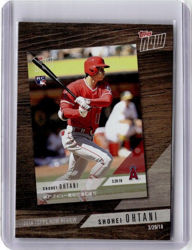2019 Topps #TN-3 Shohei Ohtani 2018 Topps Now Review