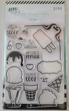 NEW LDRS Creative Ice Cream Party 3131 Stamp Set