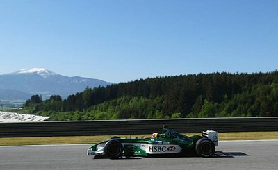 Antonio Pizzonia of Brazil Jaguar in action during first free prac- Old Photo 2