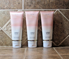 Bath  Body Works Amber Blush Body Cream Lotion LOT OF 3 NEW
