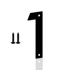 4 Inch Metal House Numbers Letters, Black House Address Numbers for Outside, ...