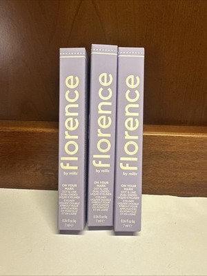 Florence By Mills~lot of 3, On your Mark Dot & Line Dual-Ended Liquid Liner Blac