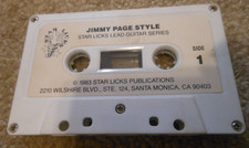 Vintage 1983 Jimmy Page Star Licks Lead Guitar Series Cassette Tape Audio Lesson
