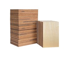 2x3 Inch Unfinished Rectangle Wood Cutouts Wooden Tiles for Crafts Decor