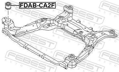 Fits FEBEST FDAB-CA2F SUBFRAME BUSHING  ⭐UK Stock⭐