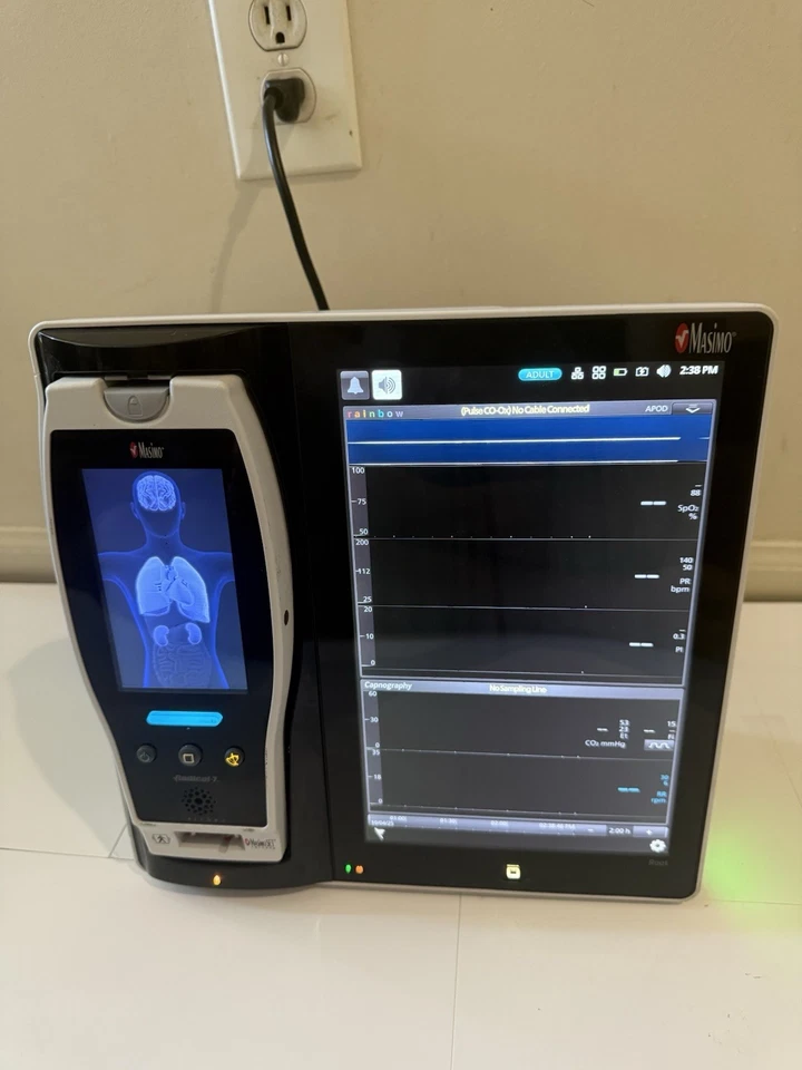 Masimo Root RDS7A Patient Monitor with Radical-7 and ISA CO2 Module - Image 2 of 4