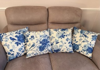 Reversible Cushion Covers. With Cushions. X 4