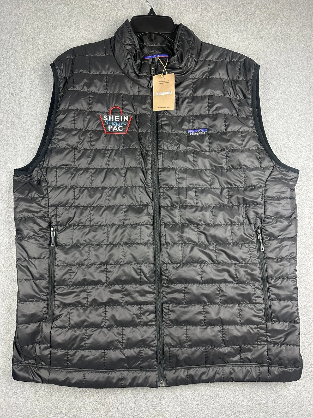 Patagonia Nano Puff Vest Mens 2XL Black Quilted Insulated Full Zip Embroidered
Opens in a new window