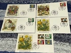 L1 Five FDC 1966 West Germany Charity Stamps First Day Covers Lot Free Shipping