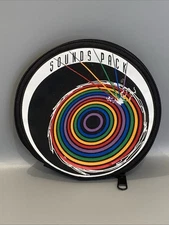 Vintage Sounds Pack DVD CD 12 Disc Case Rainbow Black Vinyl Storage