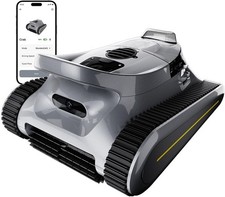 RERIOU Cordless Robotic Pool Cleaner, 180W, 45000Pa Suction, Up to 2150 Sq. Ft.
