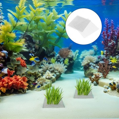 20 Pcs Aquarium Net Fine Mesh Fish Tank Accessories Wire Aquatic Plant Pad