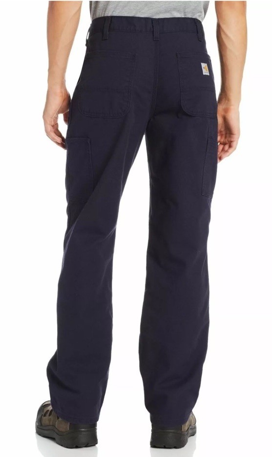NWT Carhartt Men's Flame Resistant Washed Duck Work Dungaree Dark