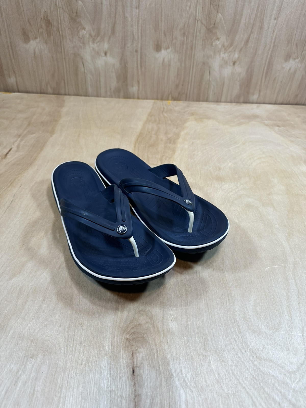 Crocs Crocband Flip Flops Navy Blue White Men’s Size 12 Crocs CROCBAND FLIP Marine - Free delivery | Spartoo NET  main image 3