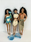 Vintage 1995 Mattel Barbie Disney Pocahontas Dolls Lot Of Three