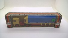 Herpa 818222 MAN F8 Glastransporter beige blau FLACHGLAS AG in Papp-OVP (29)