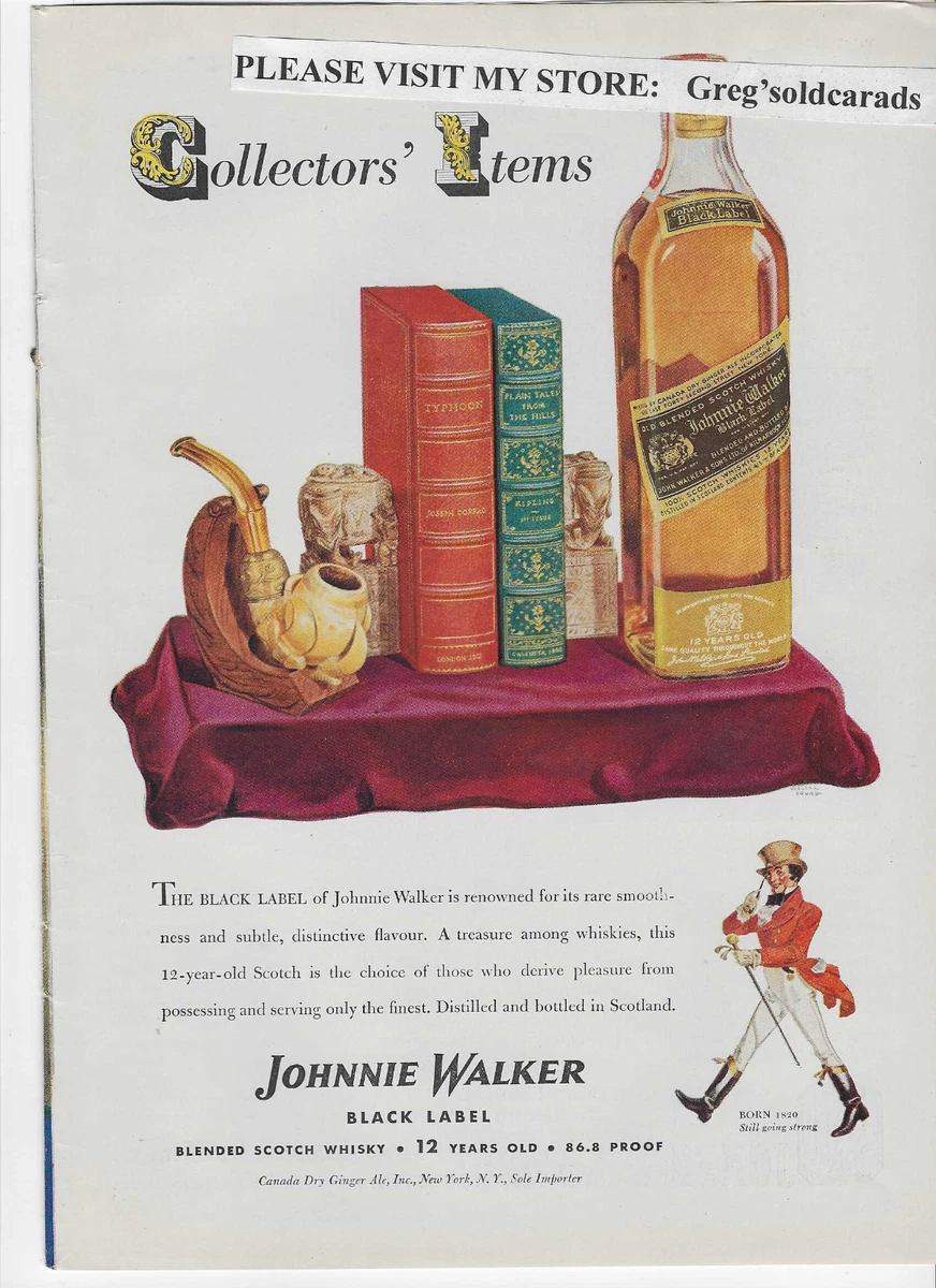 Johnnie Walker 油絵風ビンテージポスター【引取限定】 25+ Multi-color Original Johnnie Walker Advertising for sale