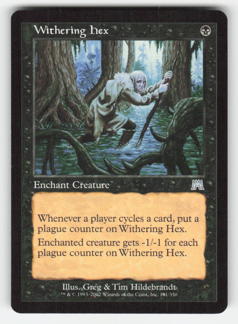 2002 Withering Hex Onslaught 181 MTG