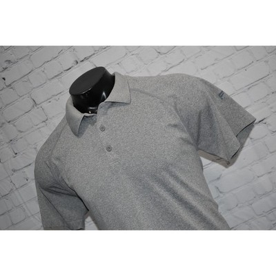 Fabletics Golf Polo Shirt Mens Size Large Performance Nylon Polyester Blend Gray