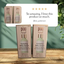  PIXI SKIN TREATS HYDRATING MILKY SERUM - ROSE HIP OIL & VIT. C 1.01 OZ 2 Pack  