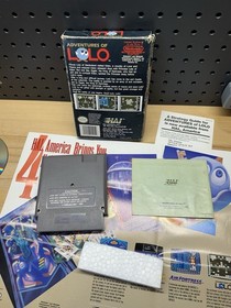 Adventures of Lolo Nintendo NES completo di scatola con poster BOX WEAR