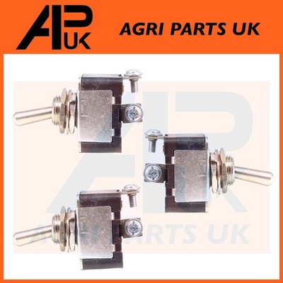 3x 12V Metall Kippschalter ON/OFF 2 Pos Schraube Classic Kit Rennen Rallye Auto