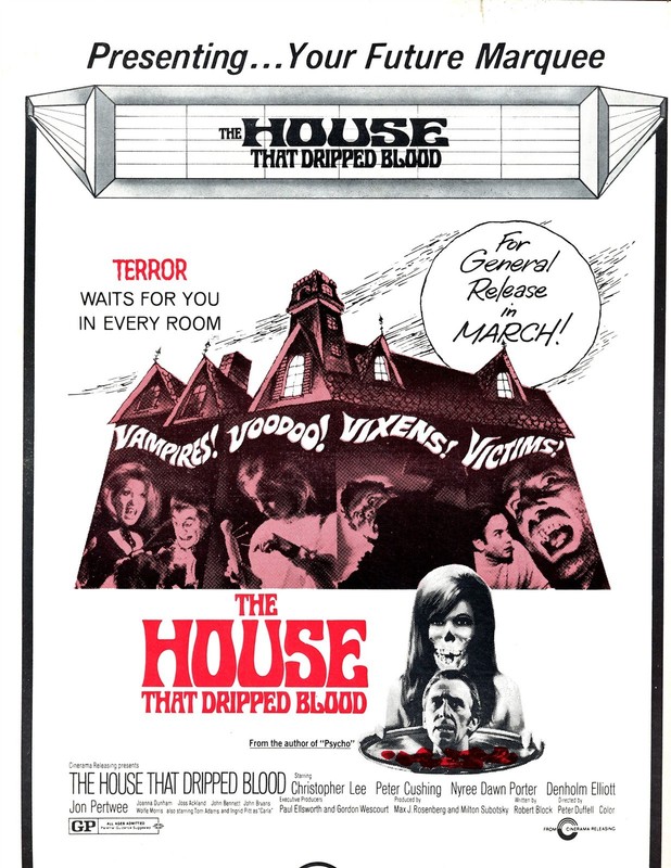 HOUSE THAT DRIPPED BLOOD 1971 National General Trade Ad