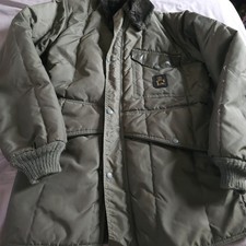 Vintage Refrigiwear Work Mens Jacket Coat Parka Adult MEDIUM Green MADE IN USA