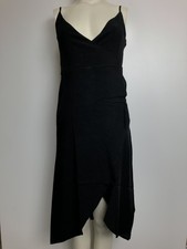 NA-KD women's dress wrap midi dress deep black, 40