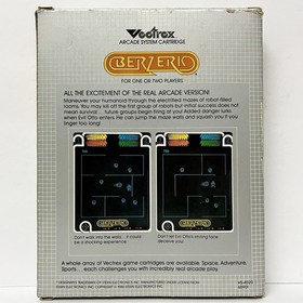 Berzerk (Vectrex, 1982) Complete In Box w/ Overlay, Manual, & Tray TESTED