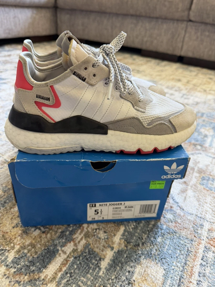 adidas Nite Jogger White Shock Red for Sale | Authenticity