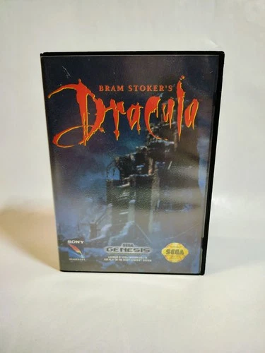 1993 Vintage Sega Genesis Bram Stoker's DRACULA. Video Game Cartridge