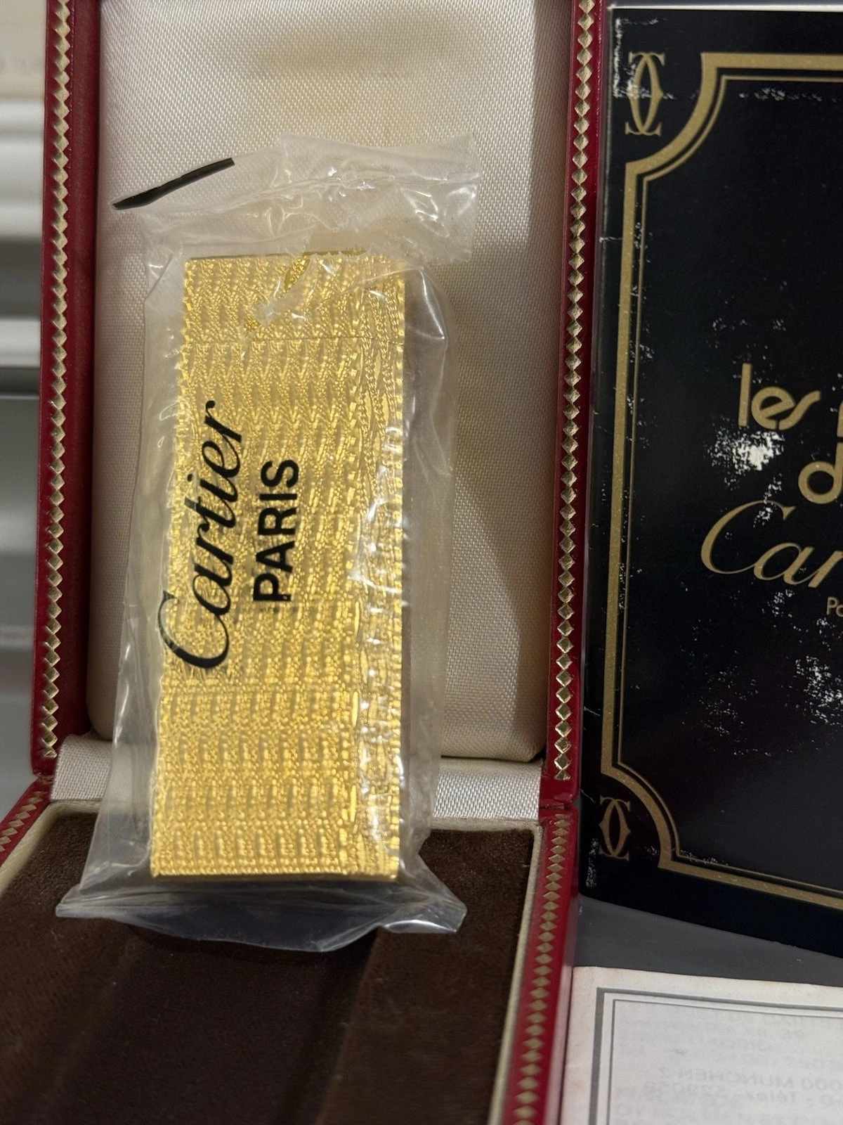 Cartier — Cartier Paris Pentagon Gold Plated Lighter New Condition