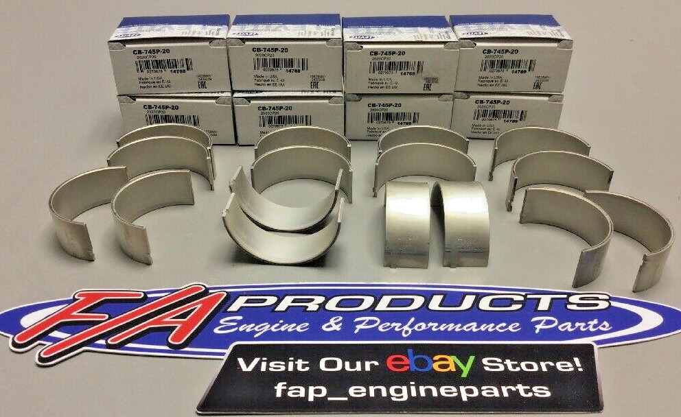 CLEVITE CB745P-20 Chevy 265 283 327 2" Journal Engine Connecting Rod Bearing Set