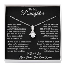 To My Daughter Necklace, Daughter Father Necklace, Daughter Gift From Dad, Mom