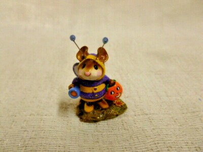 Wee Forest Folk Bee Dazzled Halloween Edition m-252 Purple Yellow Retired