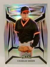 CHARLIE SHEEN #651 /189 BASE CARD LEAF METAL BASEBALL 2023