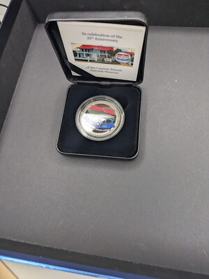 cayman islands silver coin $5 25th Museum Rare 250 mintage